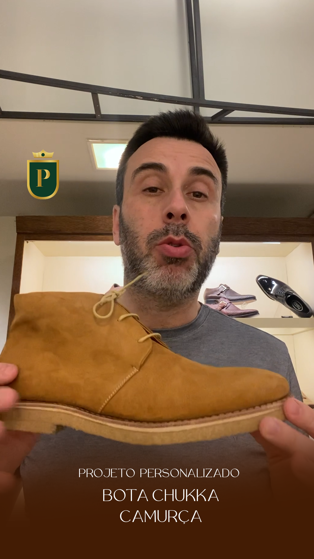 PROJETO ESPECIAL - PERSONALIZAÇÃO BOTA CHUKKA EM CAMURÇA