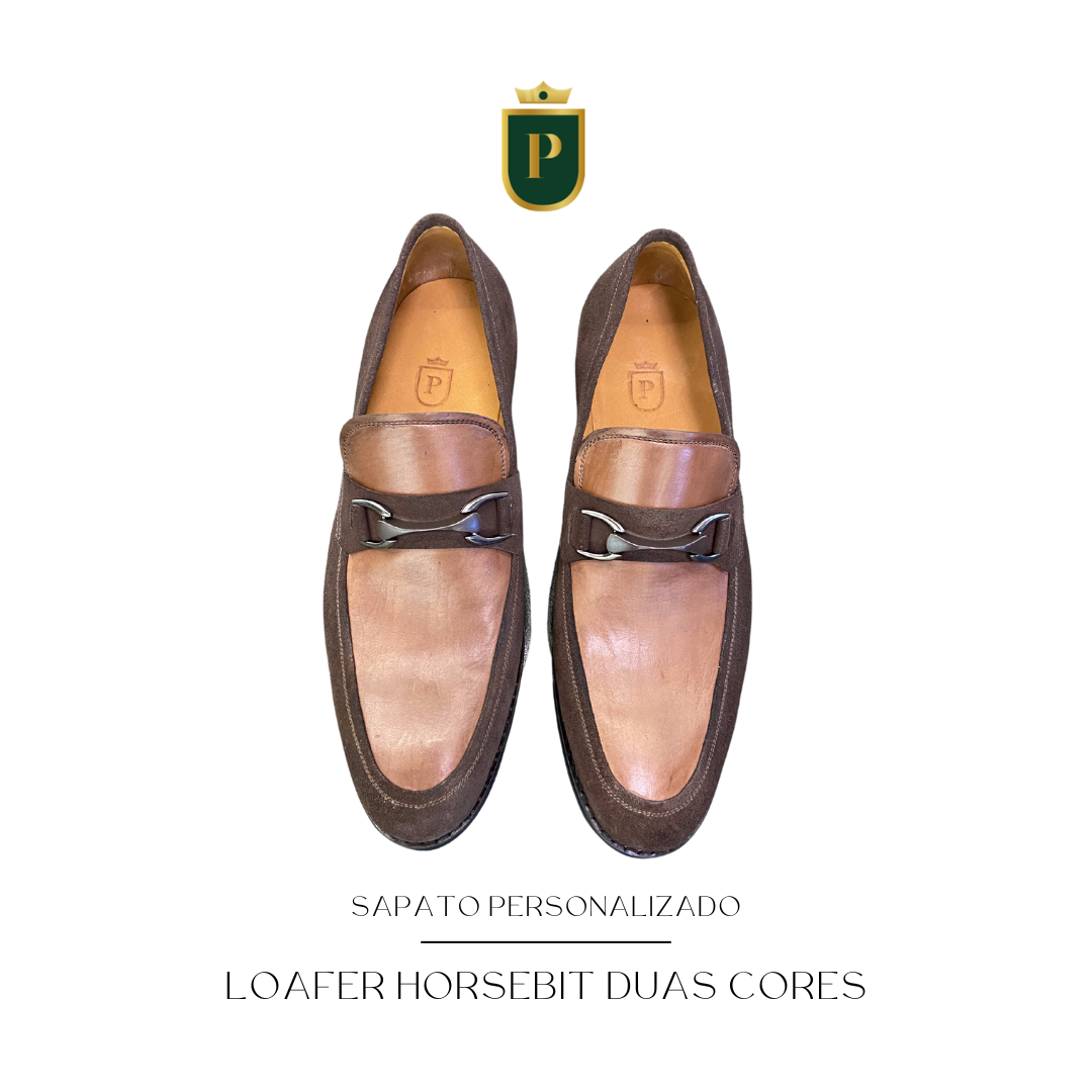 SAPATO PERSONALIZADO | LOAFER HORSEBIT DUAS CORES