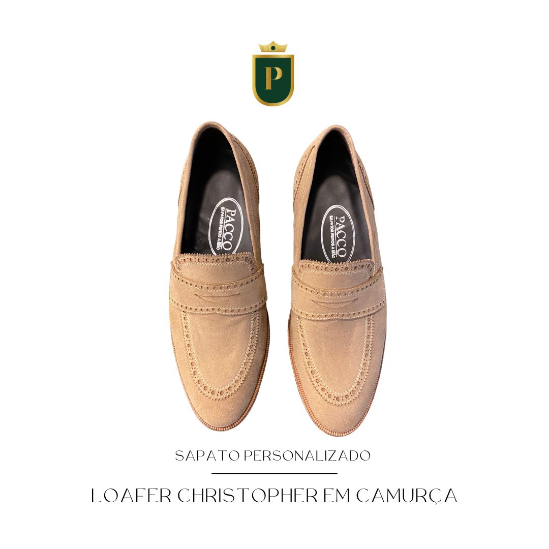 PROJETO ESPECIAL - PERSONALIZAÇÃO LOAFER CHRISTOPHER EM CAMURÇA