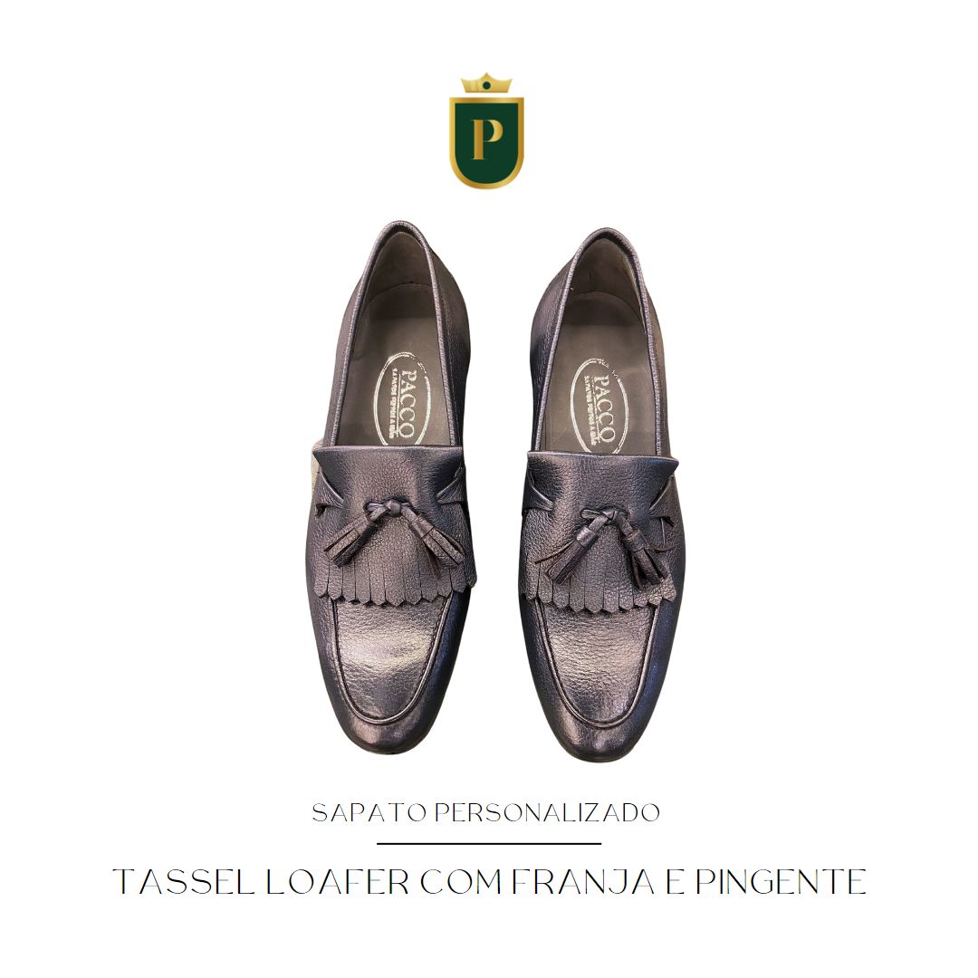 SAPATO PERSONALIZADO - TASSEL LOAFER ESTILO ITALIANO