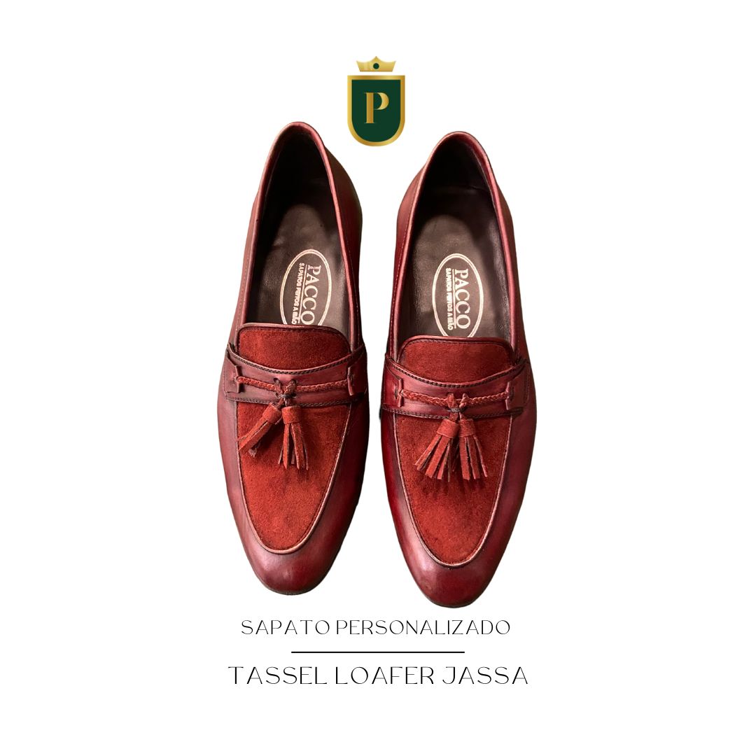 PERSONALIZAÇÃO TASSEL LOAFER COR VINHO