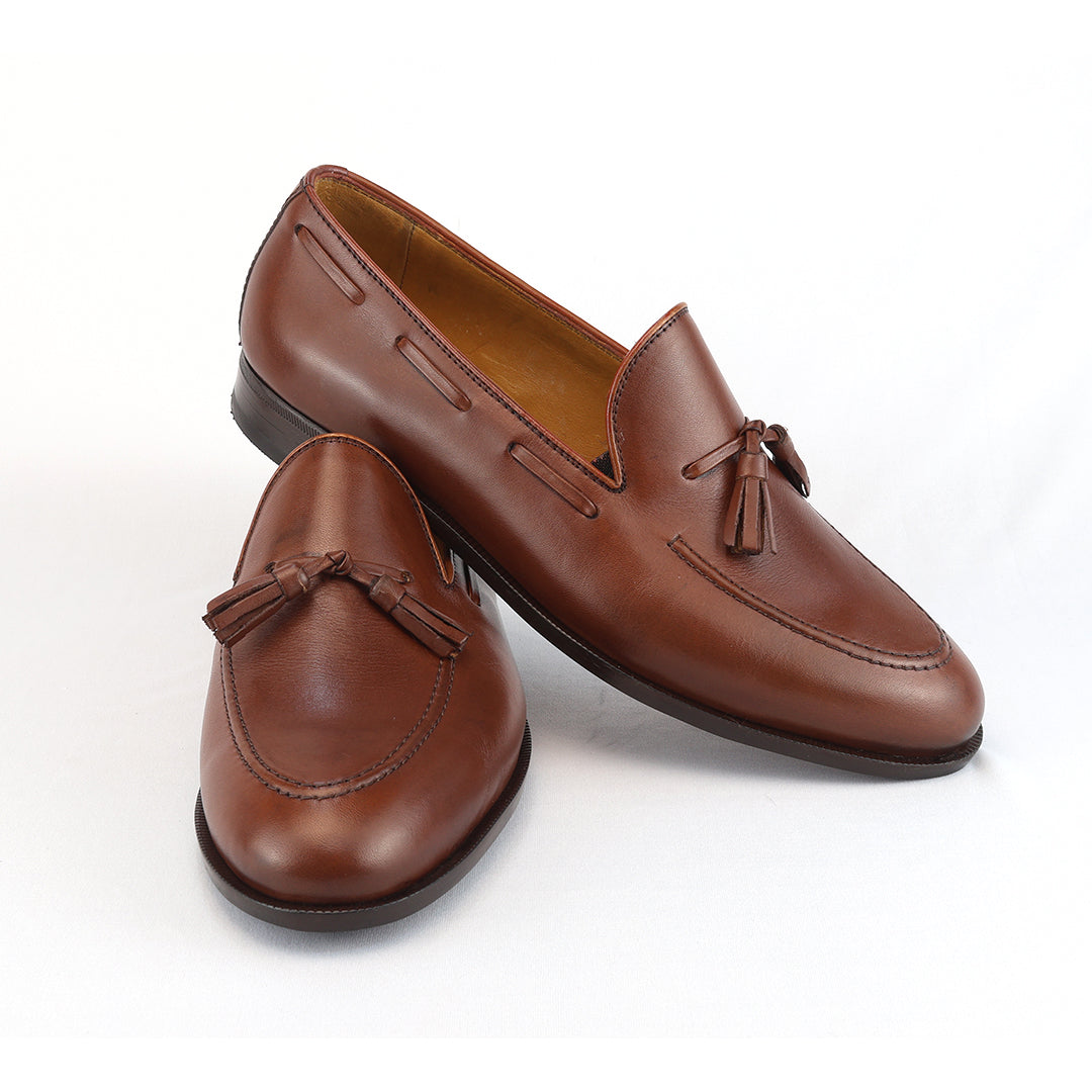 Últimos pares Clássico Tassel Loafer Windsor cor Mahogany