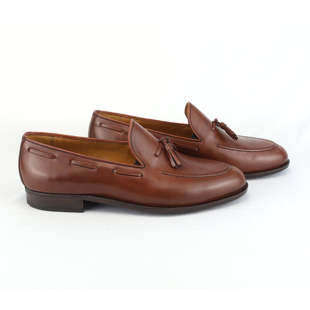 Últimos pares Clássico Tassel Loafer Windsor cor Mahogany