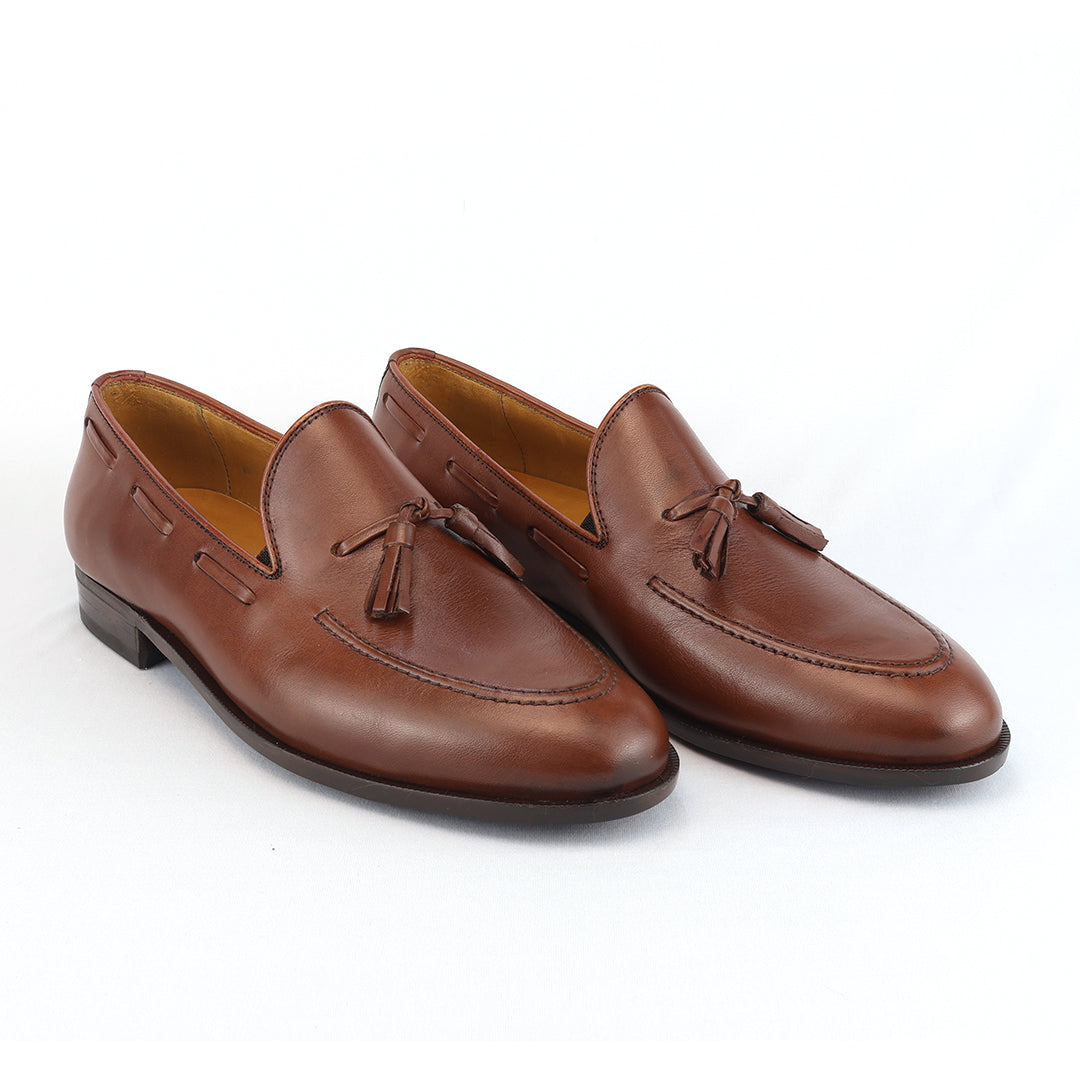 Últimos pares Clássico Tassel Loafer Windsor cor Mahogany