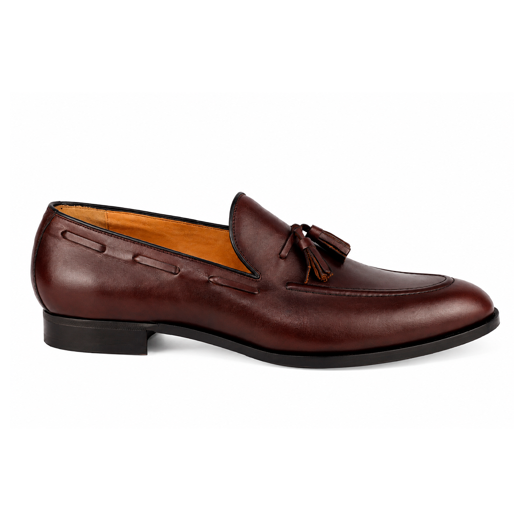 ÚLTIMO PAR TAMANHO 46 – Tassel Loafer Windsor cor Artesanal Vinho