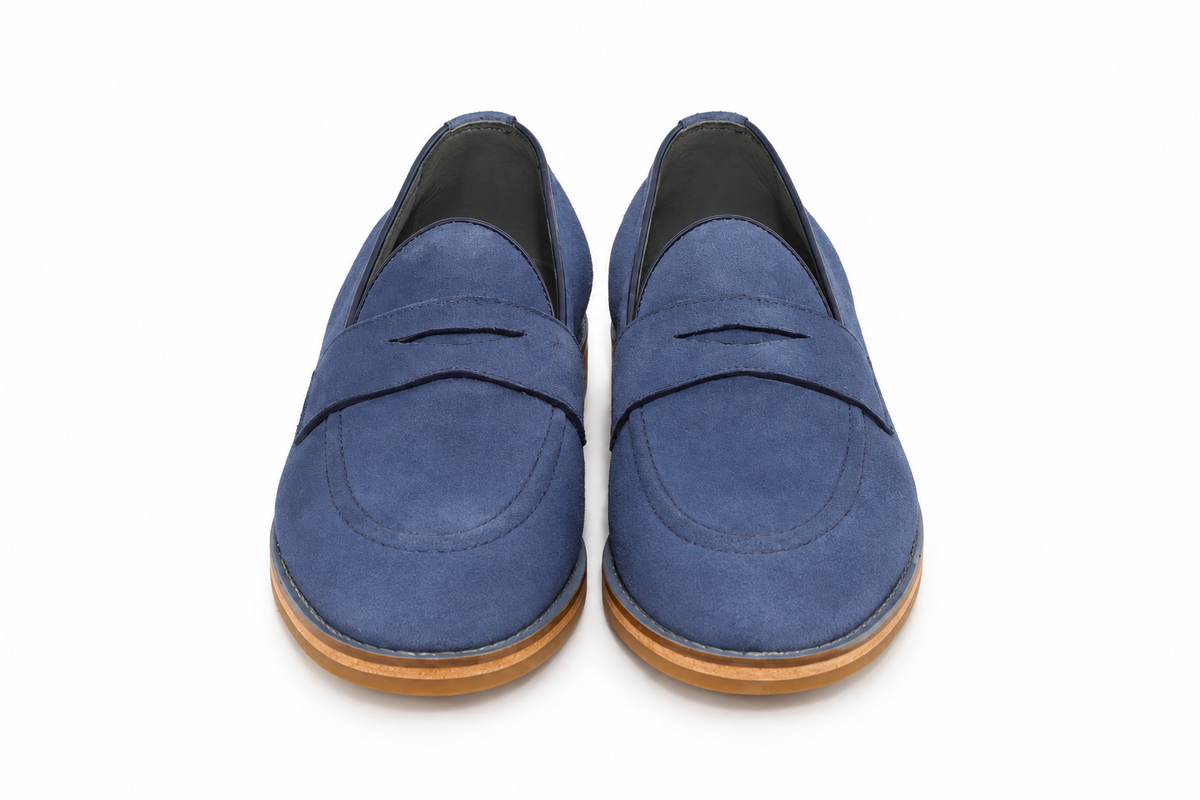 Loafer Walker Verão Camurça - cor Azul Claro