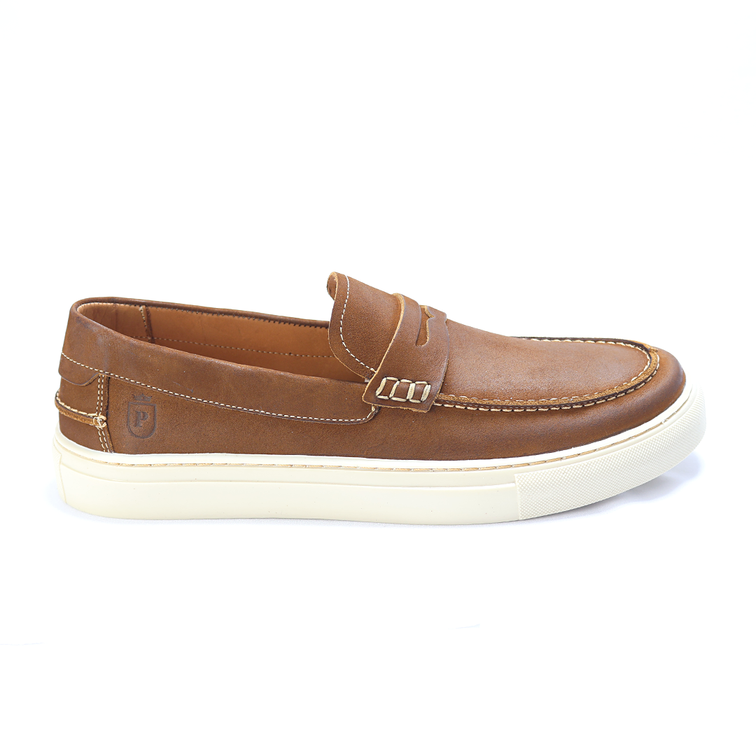 Slip-On Mobi - Couro Vintage cor Conhaque