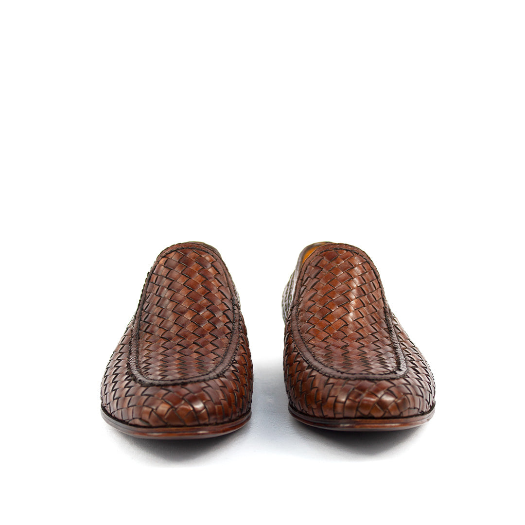 Loafer Tressê Espanhol Javier cor artesanal Mogno