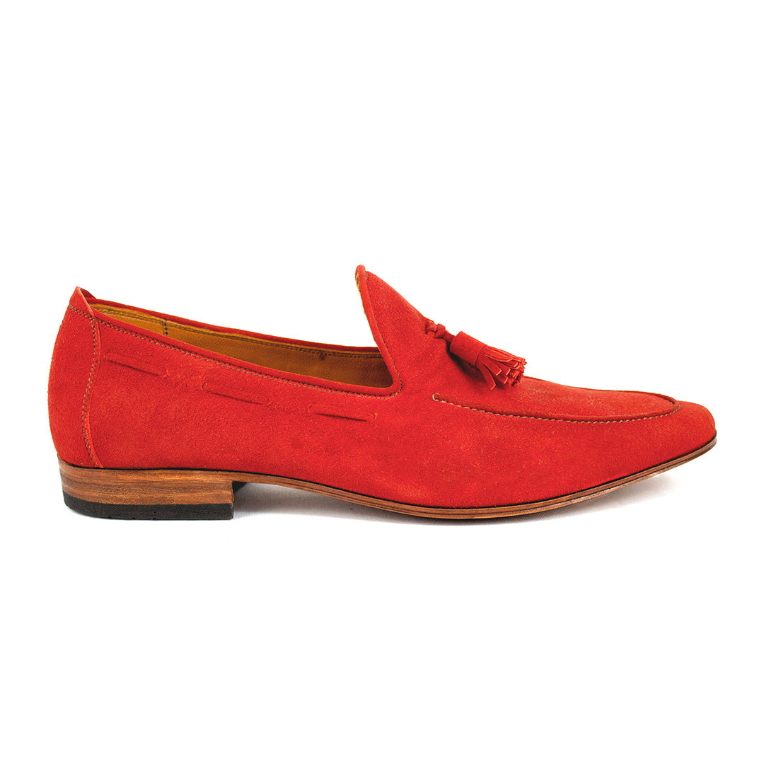 Tassel Loafer Martino - Camurça cor Vermelho