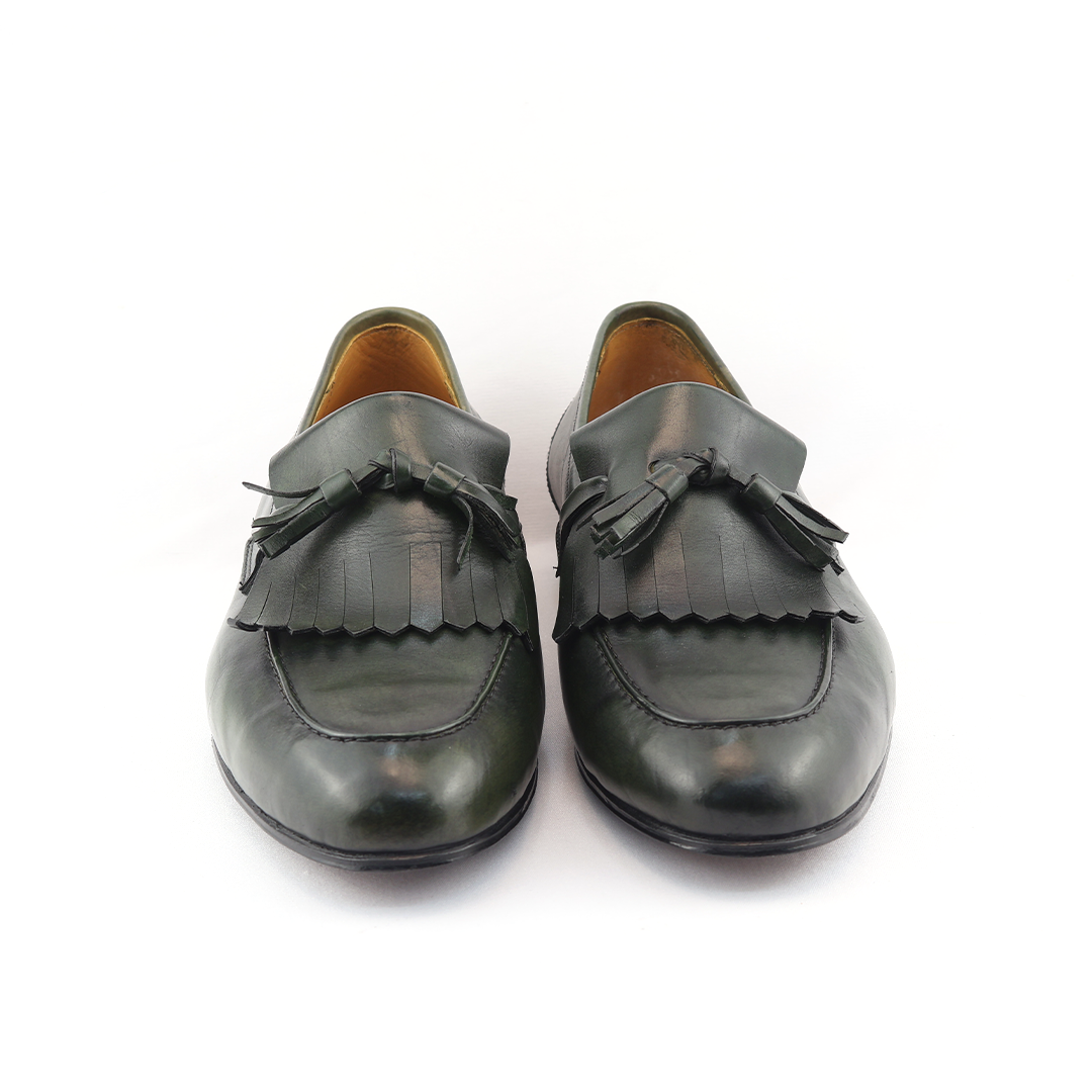 Tassel Loafer com franja Benjamin cor Verde Musgo