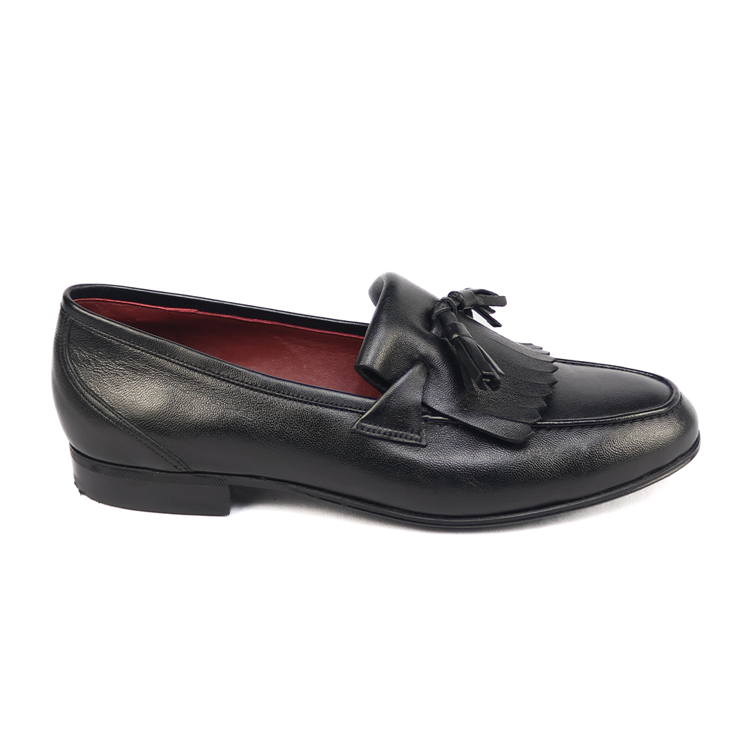 Tassel Loafer com franja Benjamin cor preto