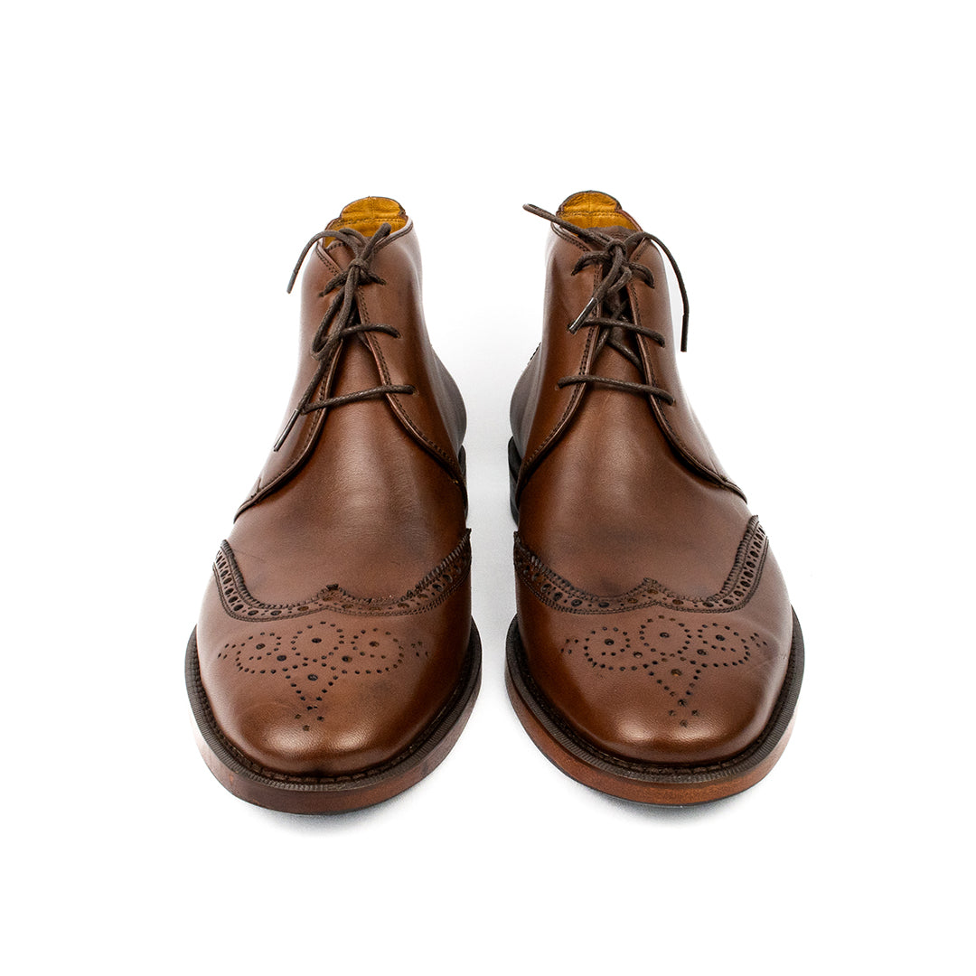 Bota Chukka Brogue Albert cor mahogany