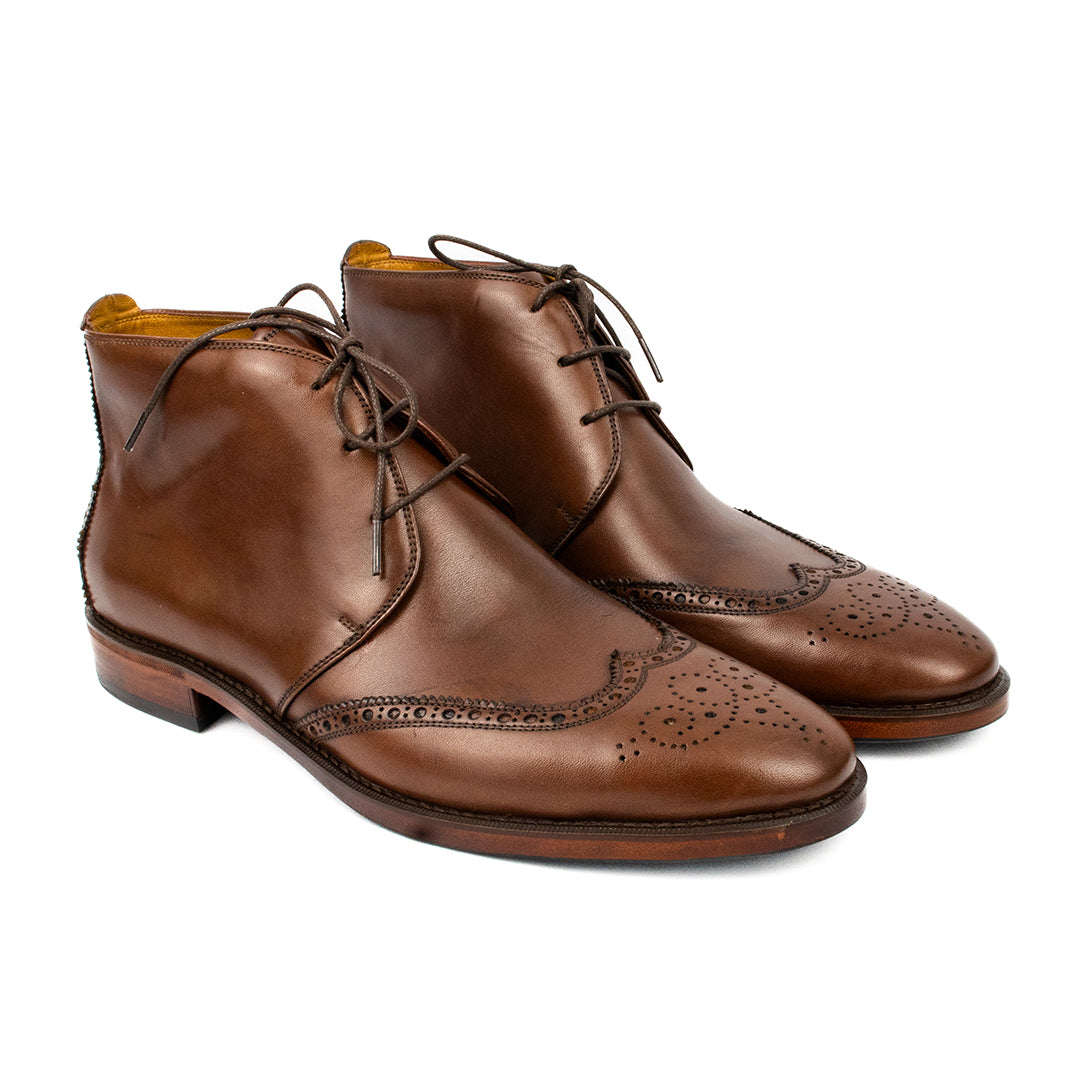 Bota Chukka Brogue Albert cor mahogany