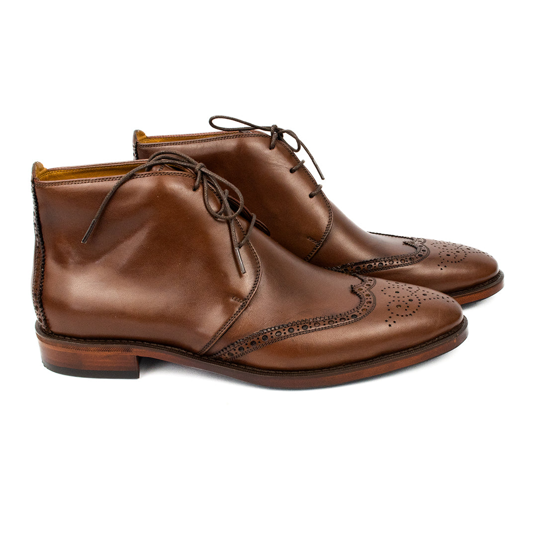 Bota Chukka Brogue Albert cor mahogany