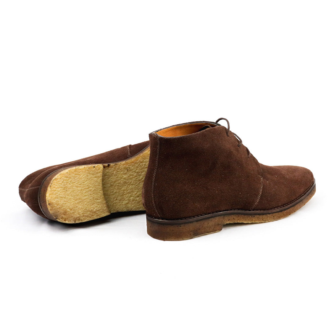 Bota Chukka Lorenzo - Camurça com solado em Borracha Crepe Natural