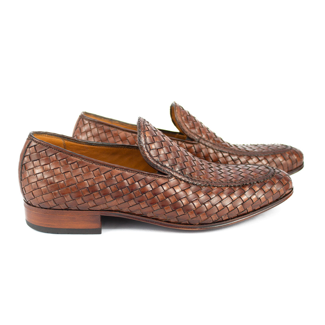 Loafer Tressê Espanhol Javier cor artesanal Mogno