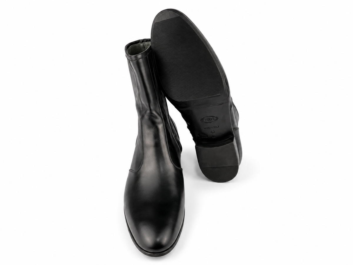 ÚLTIMO PAR TAMANHO 43 Bota Social em Cromo Argentino - cor preta