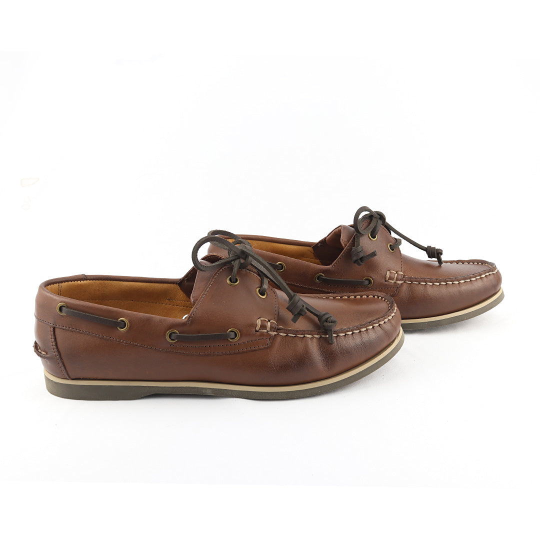 Docksider Exportação Toscana - cor Mahogany solado café