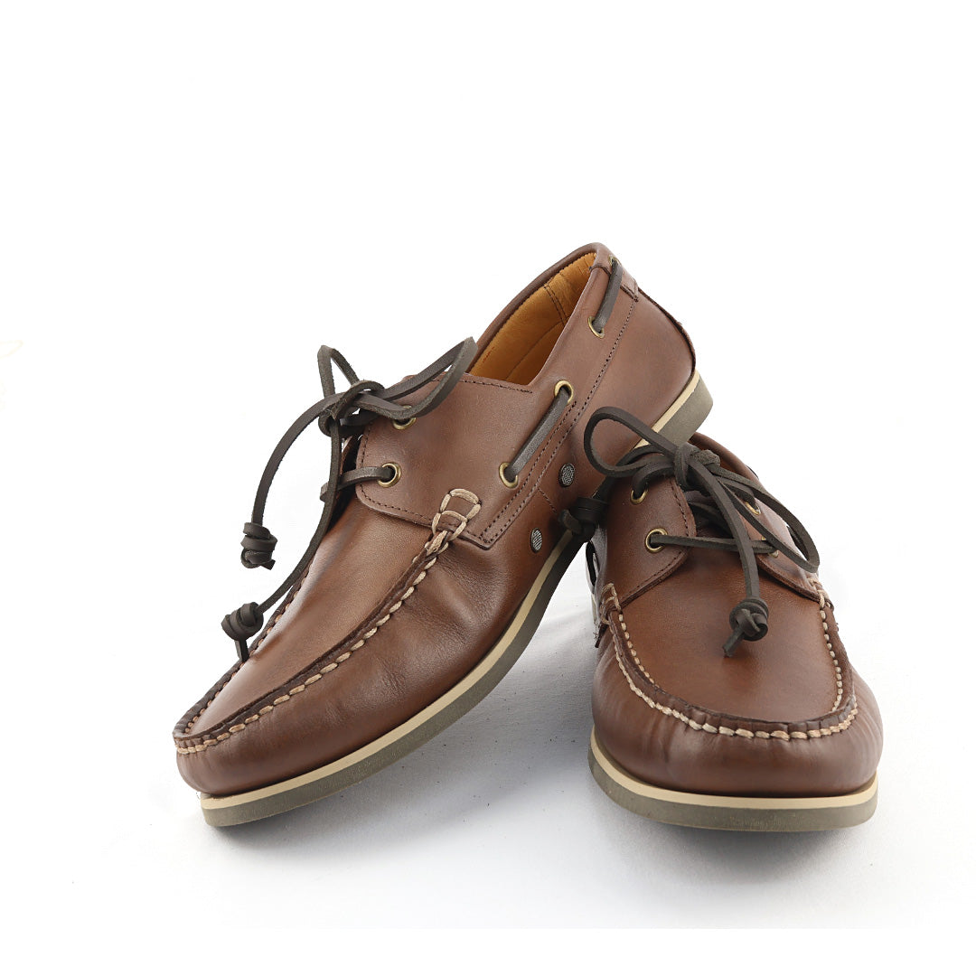 Docksider Exportação Toscana - cor Mahogany solado café