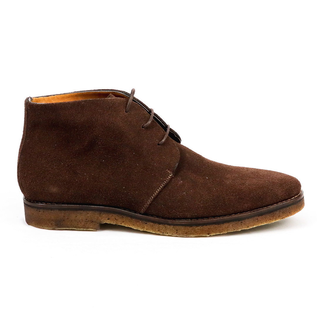 Bota Chukka Lorenzo - Camurça com solado em Borracha Crepe Natural