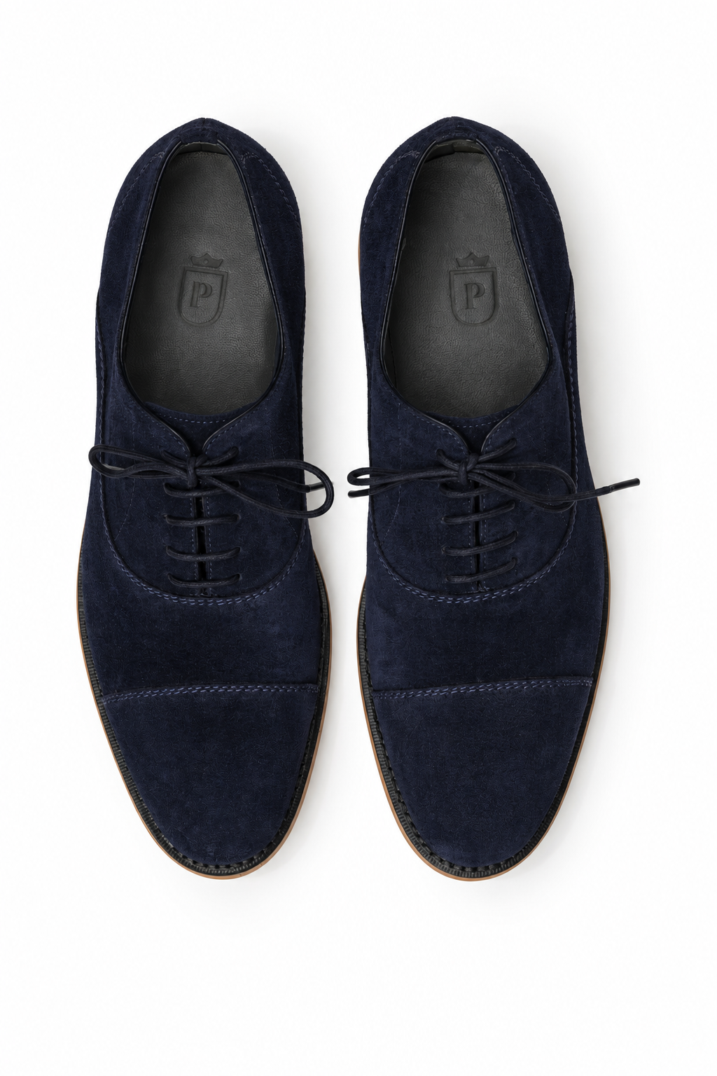Oxford Cap Toe Casual Summer Camurça Suede - cor Azul Índigo
