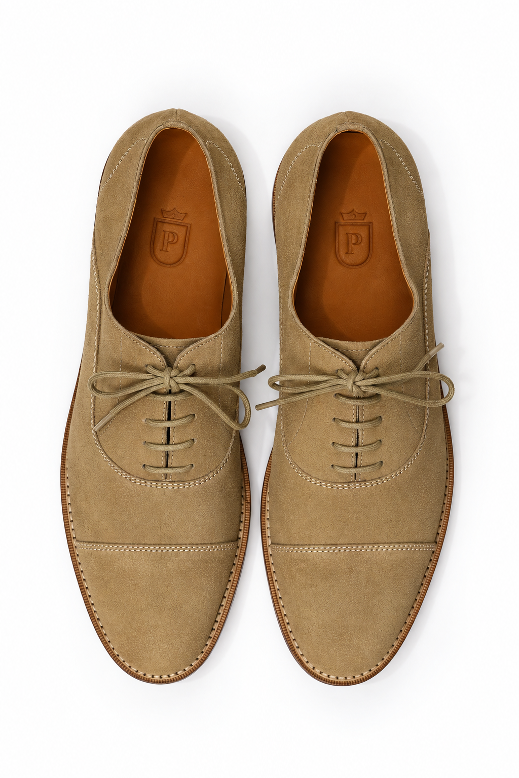 Oxford Cap Toe Casual Summer Camurça Suede - cor Vanilla
