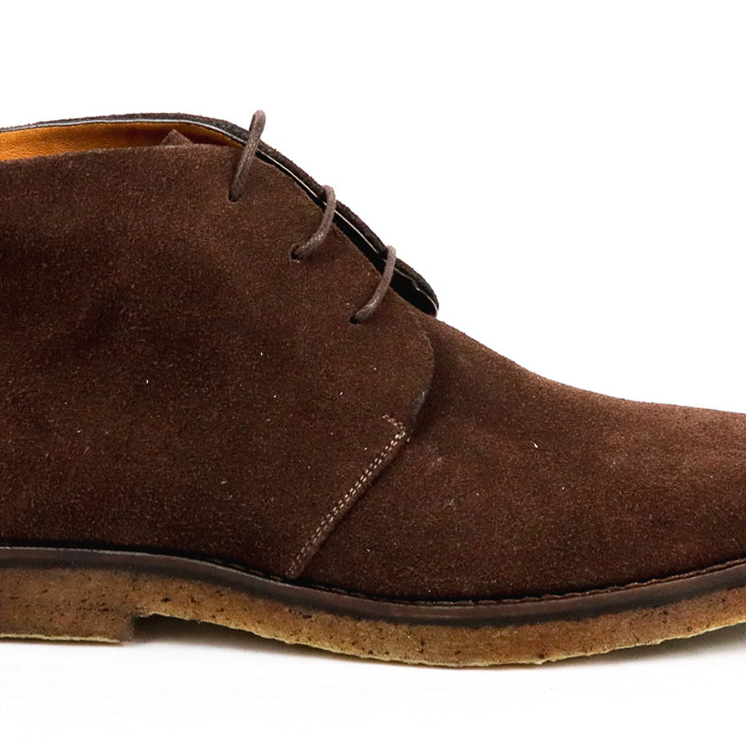 Bota Chukka Lorenzo - Camurça com solado em Borracha Crepe Natural