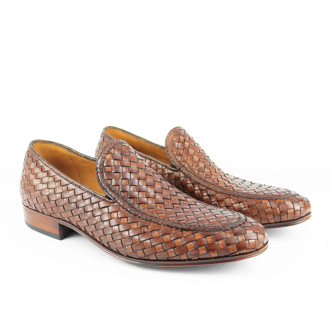 Loafer Tressê Espanhol Javier cor artesanal Mogno