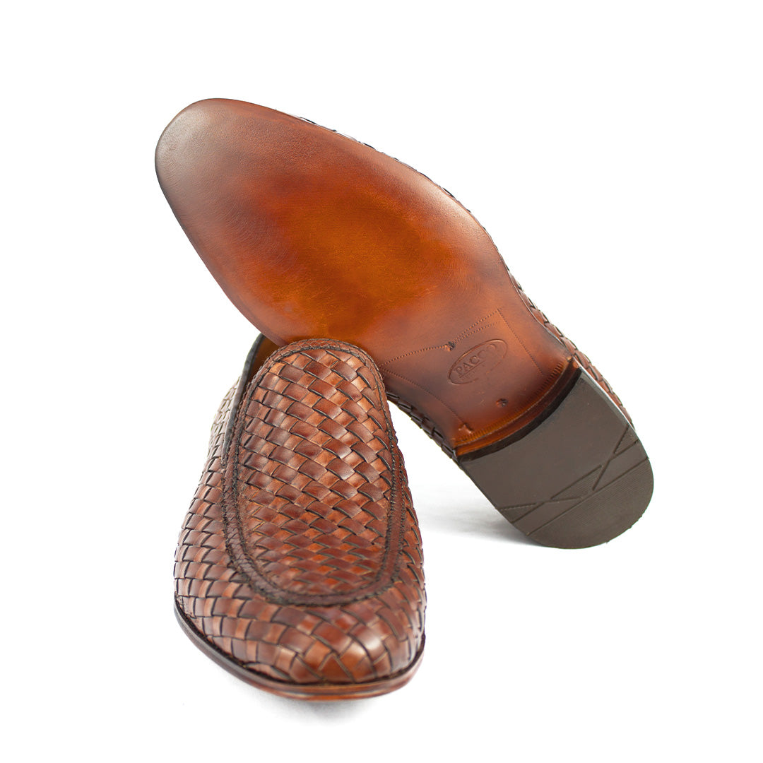 Loafer Tressê Espanhol Javier cor artesanal Mogno