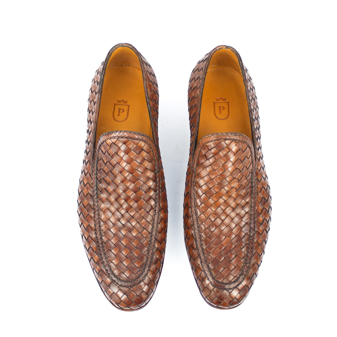 Loafer Tressê Espanhol Javier cor artesanal Mogno