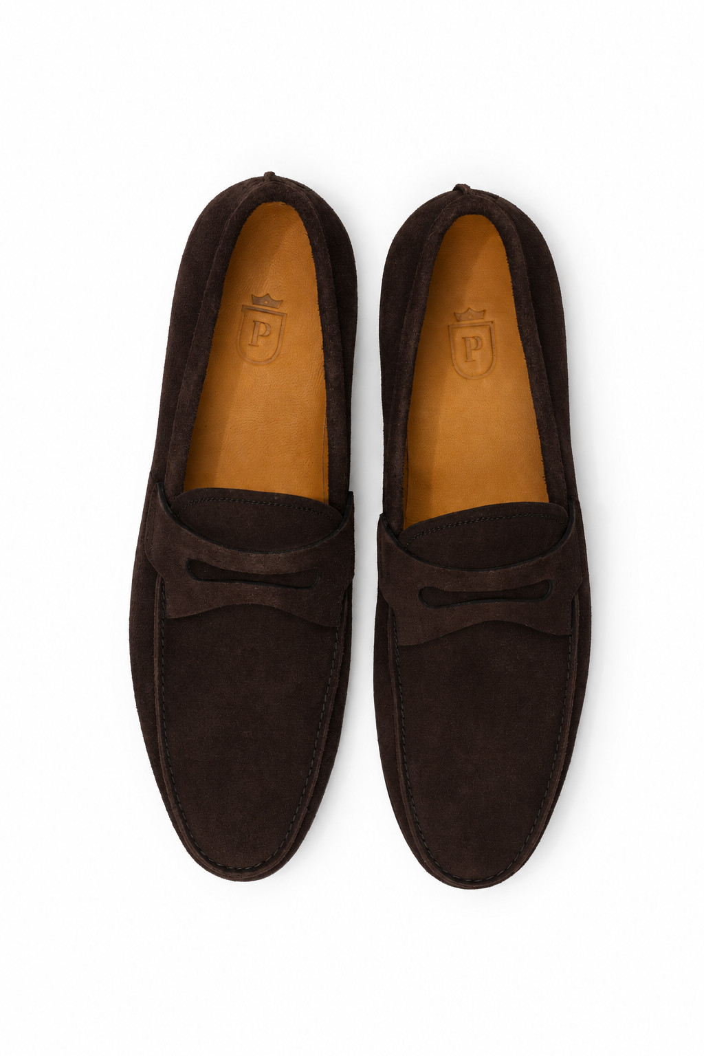 Mocassim Milão em camurça suede - cor Marrom Ganache