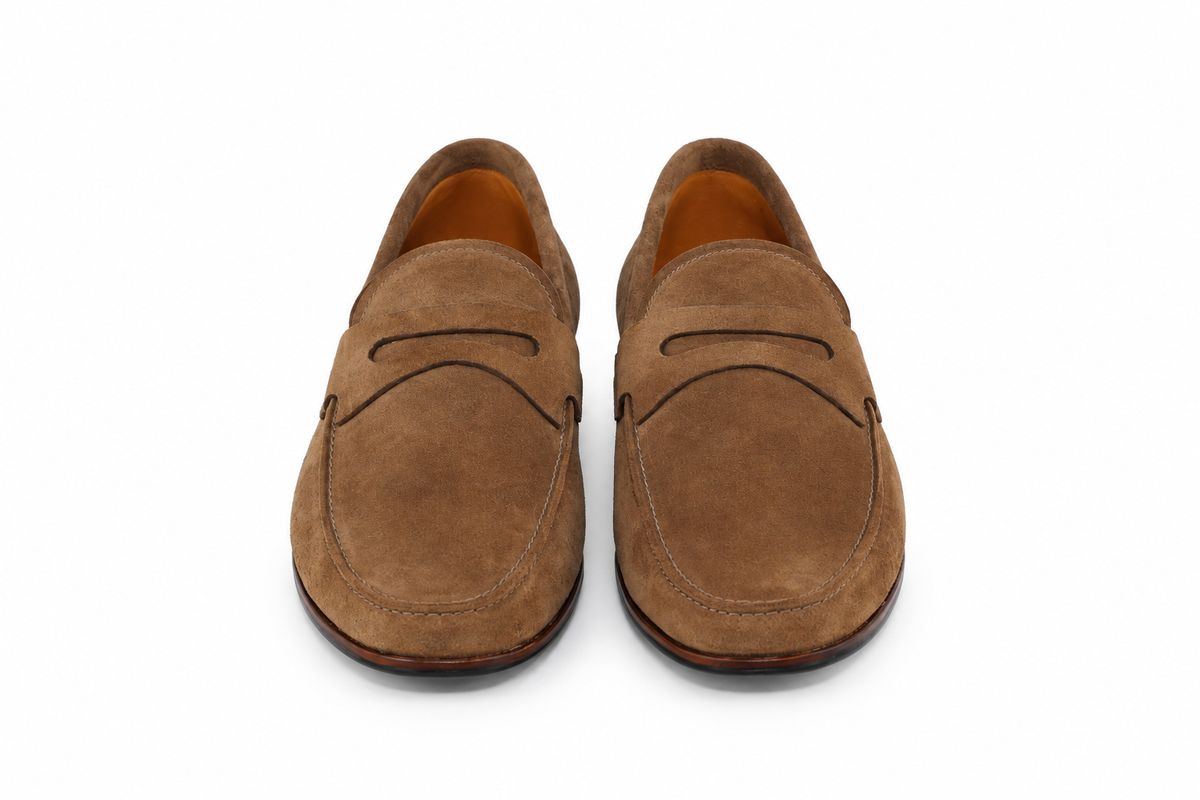 Mocassim Milão em camurça suede - cor Pecan