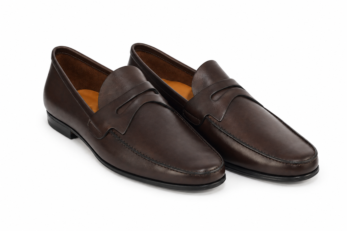 Mocassim Milão Hiper Flexível - cor artesanal Marrom