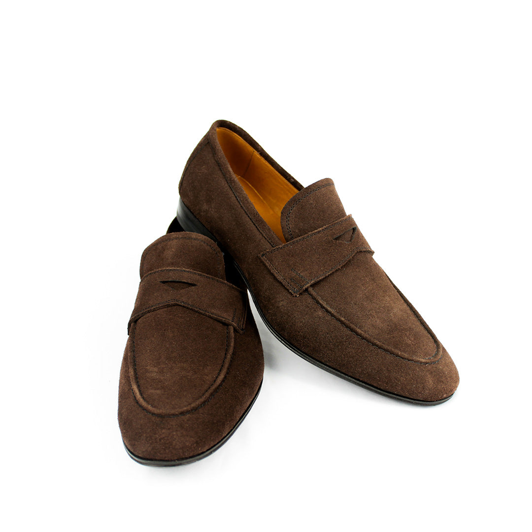 Loafer Aleksander em camurça cor marrom café