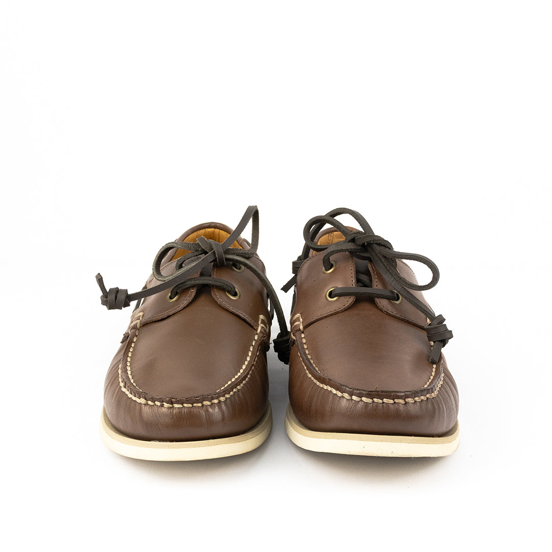 Docksider Exportação Toscana - cor Mahogany solado creme