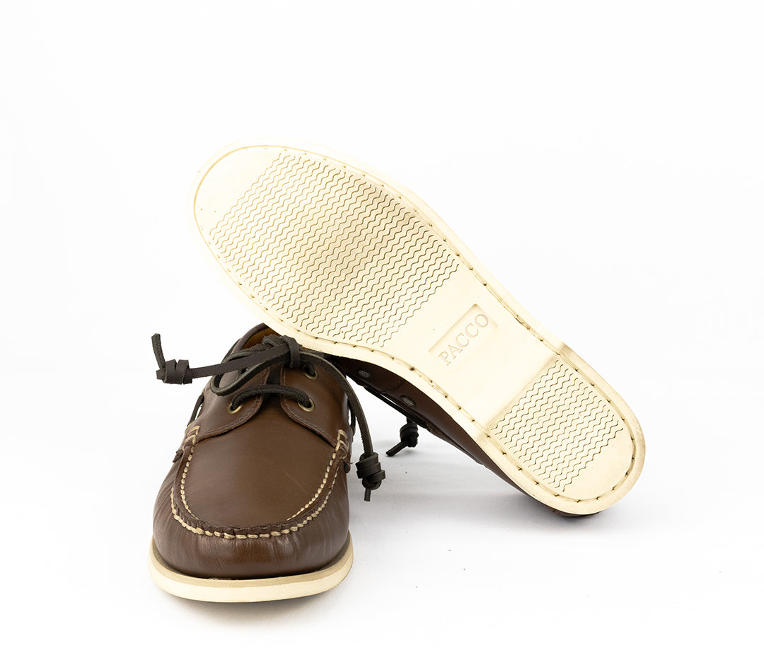 Docksider Exportação Toscana - cor Mahogany solado creme