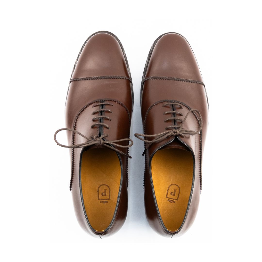 Oxford Cap Toe - Parker Cromo Alemão cor Pinhão