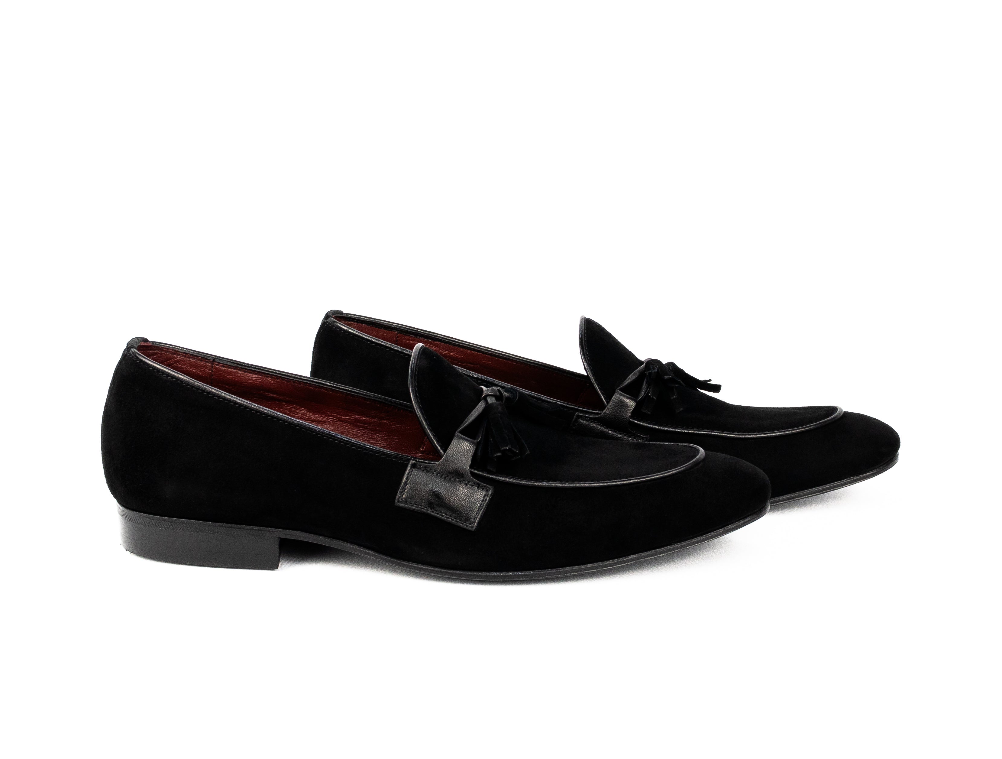 Tassel Loafer França - Camurça cor Preta