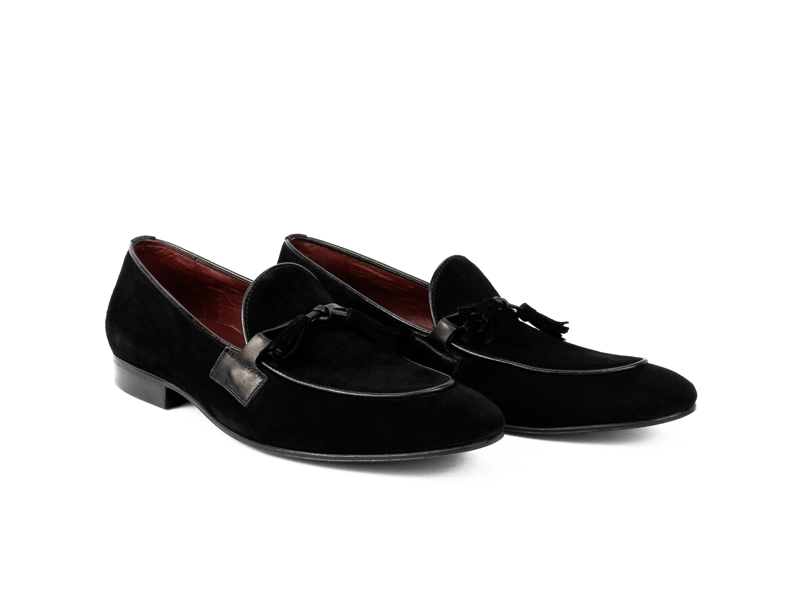 Tassel Loafer França - Camurça cor Preta