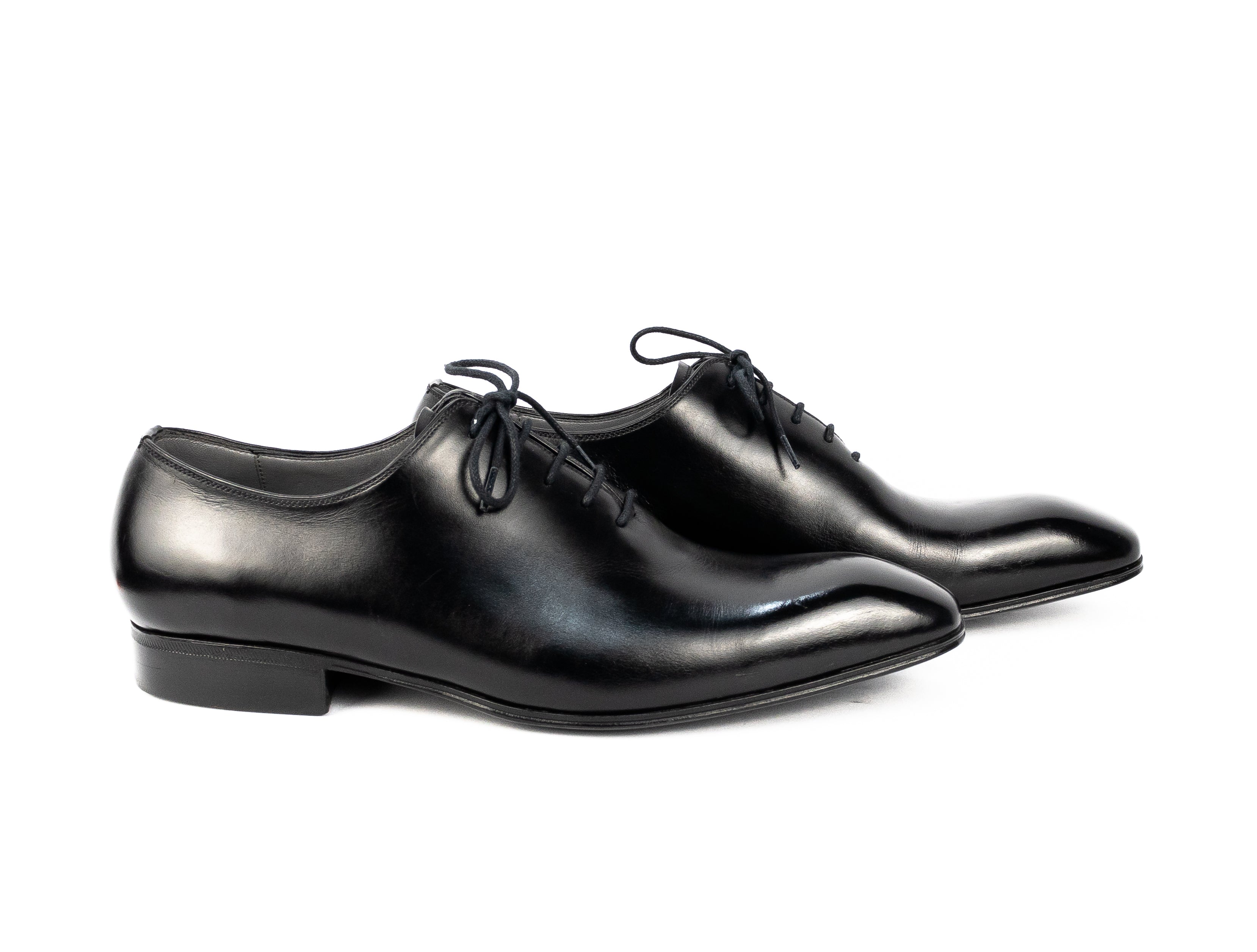 Oxford Wholecut Hector Bico Espelhado - Cromo Alemão cor Preto