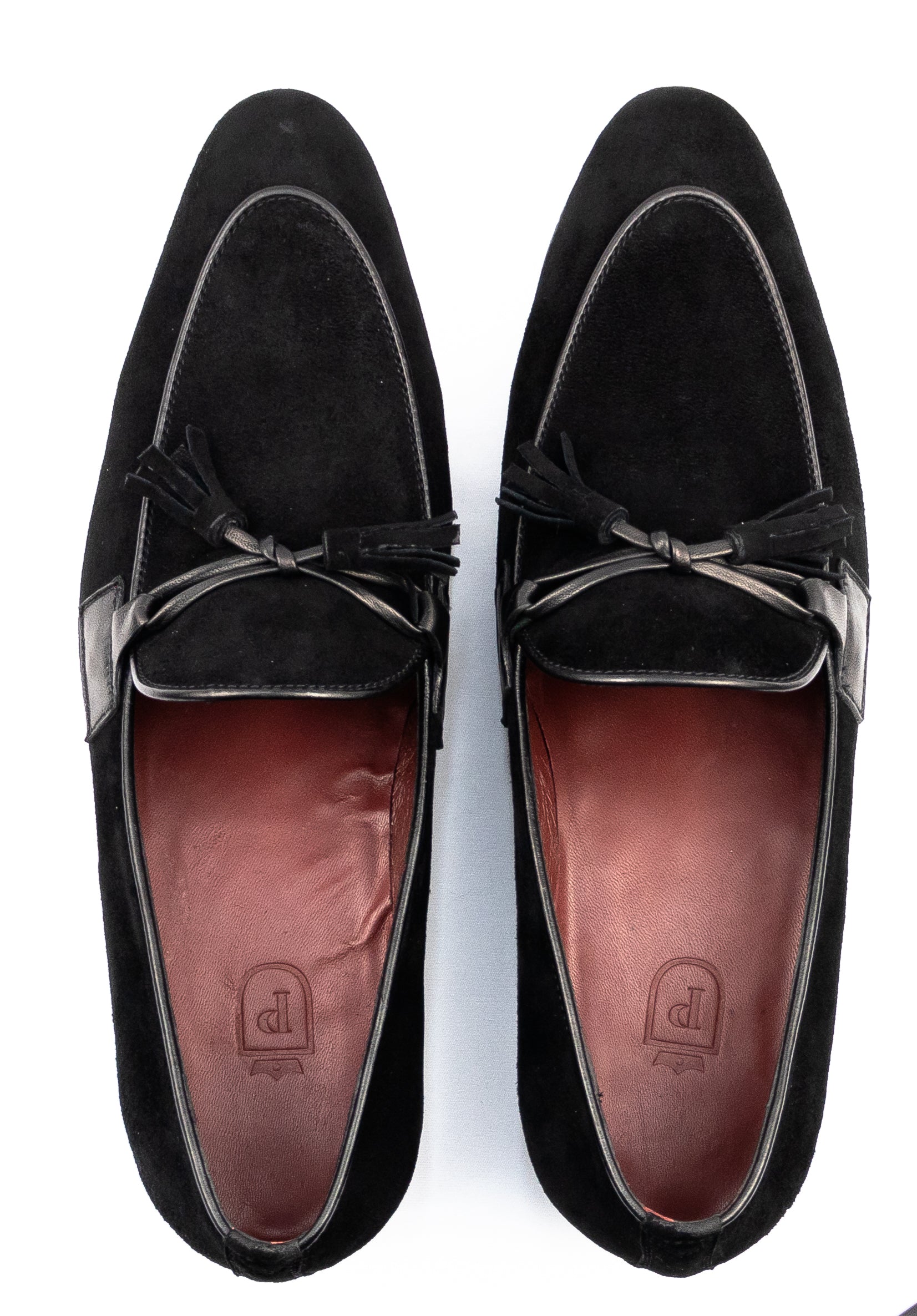 Tassel Loafer França - Camurça cor Preta