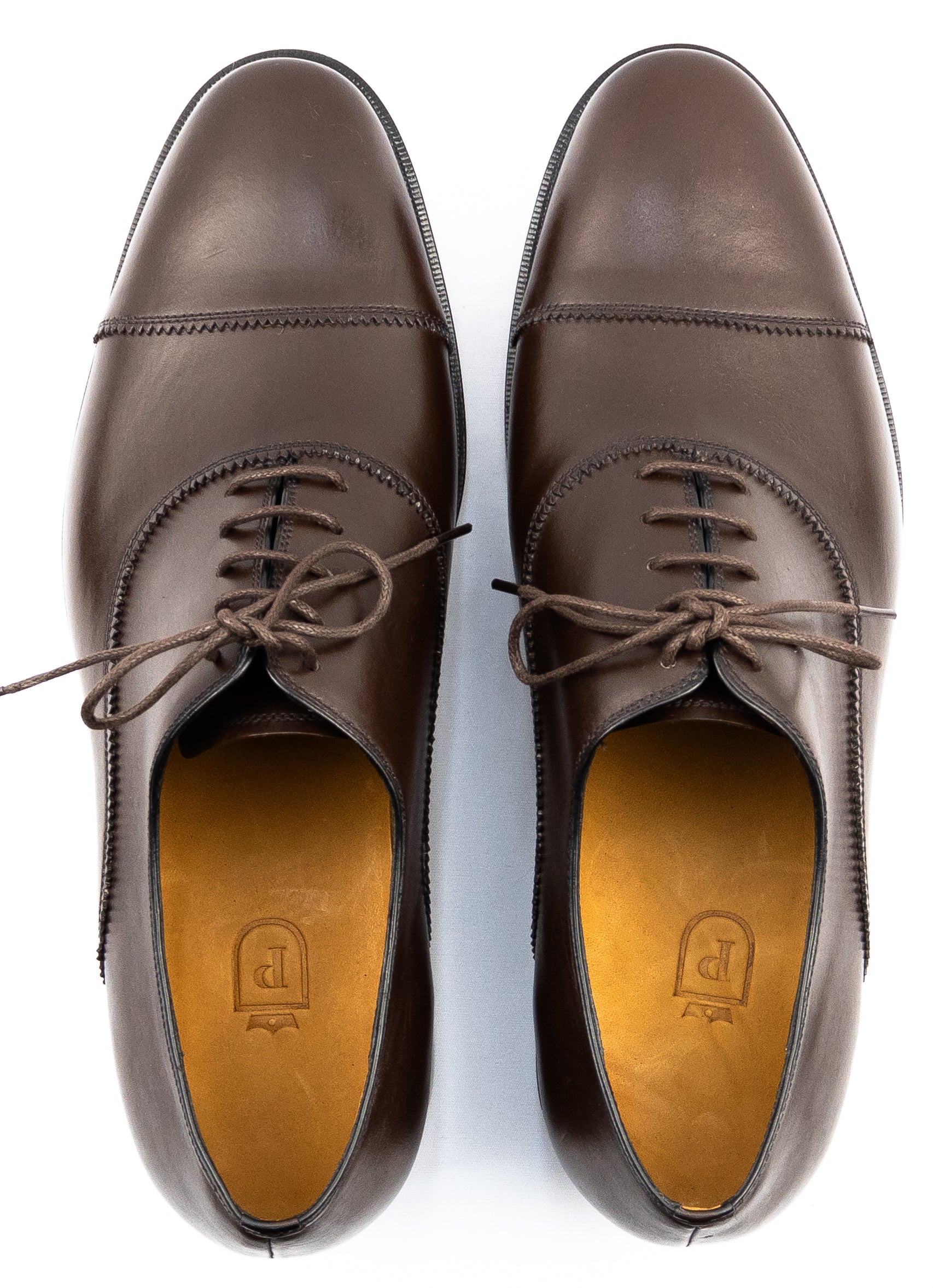 Oxford Cap Toe - Parker Cromo Alemão cor Marrom Café