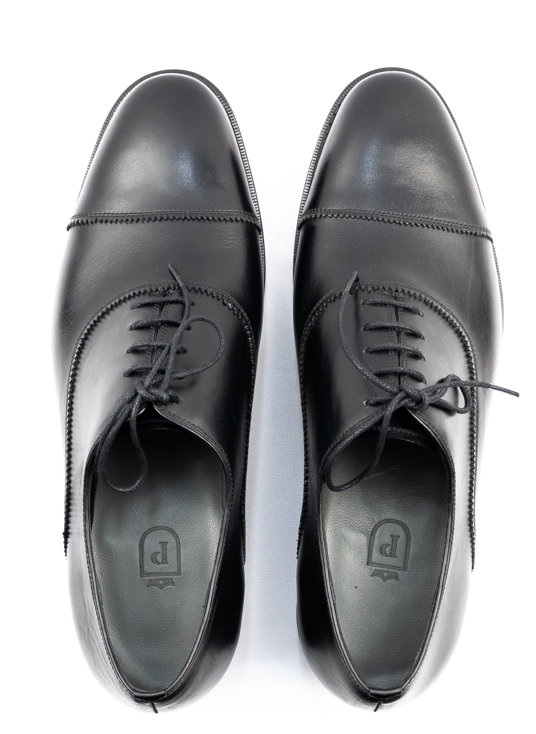 Oxford Cap Toe - Parker Cromo Alemão cor Preto