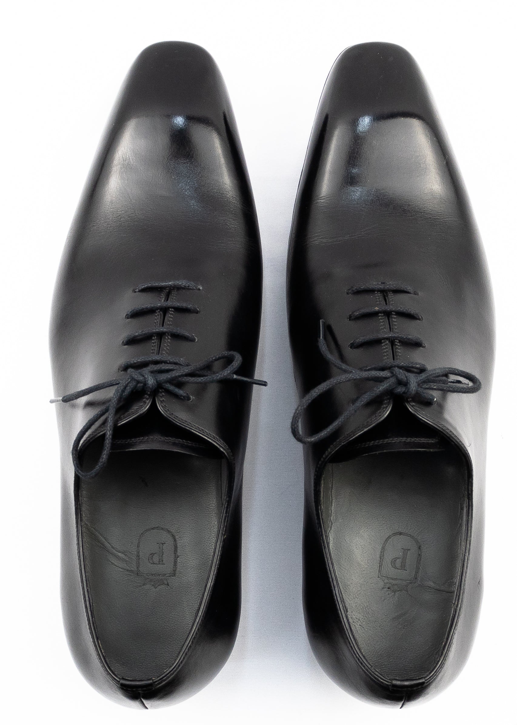 Oxford Wholecut Hector Bico Espelhado - Cromo Alemão cor Preto