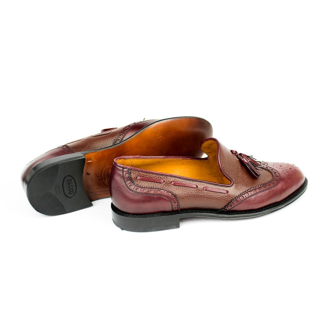 Tassel Loafer estilo Inglês - Liam cor Vinho