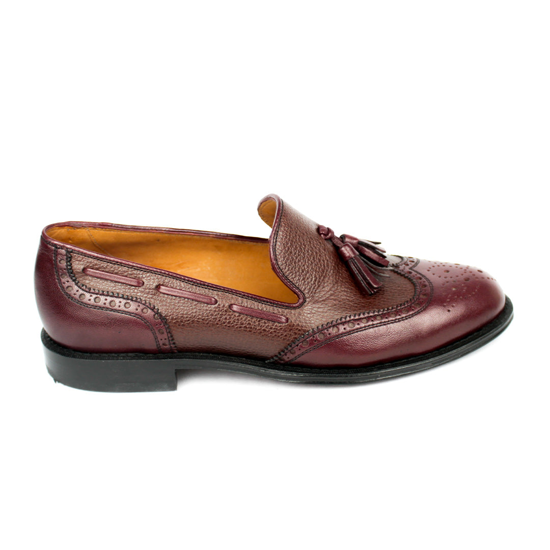 Tassel Loafer estilo Inglês - Liam cor Vinho