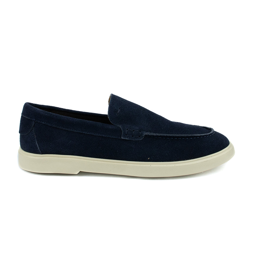 Novo Mocassim Casual Esportivo em Camurça- Azul Marinho