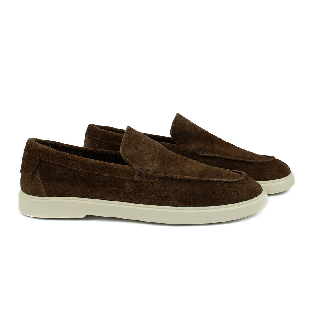 Novo Mocassim Casual Esportivo em Camurça - cor Brownie