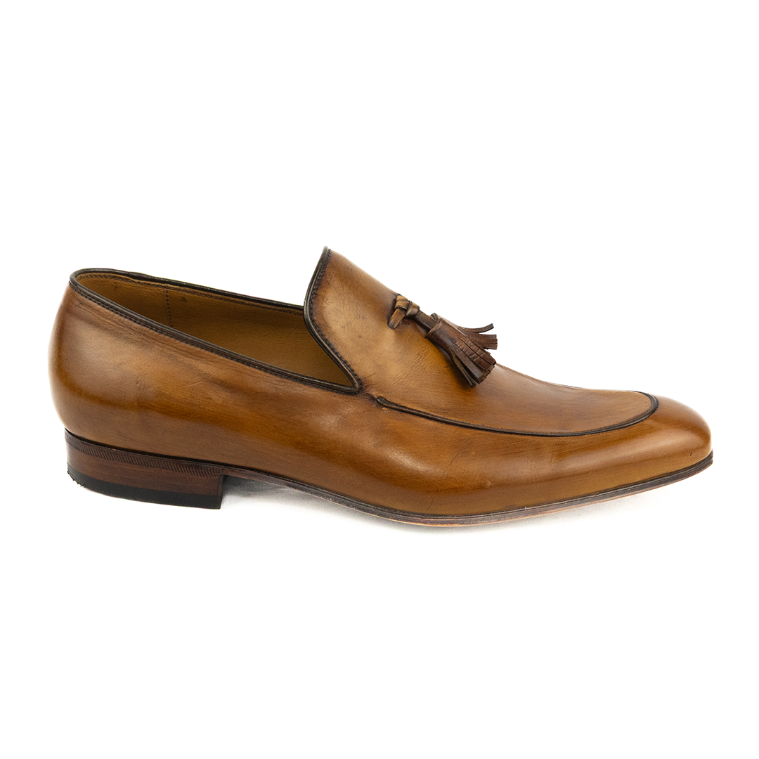 PEQUENO DEFEITO ÚLTIMO PAR TAMANHO 39 Tassel Loafer - cor havana