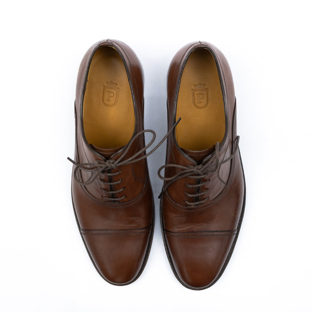 Oxford Cap Toe Ronald cor Mahogany